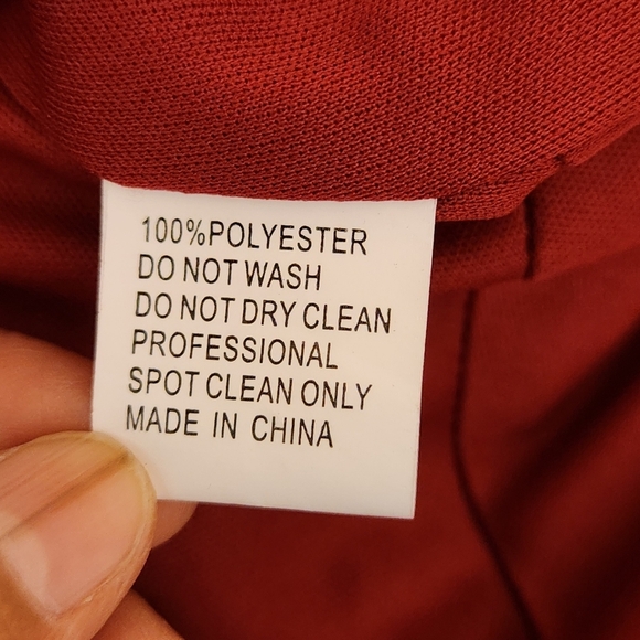 NWT IEENA for MAC DUGGAL One Shoulder Dress, color Dark Red, size 2 - Picture 10 of 13